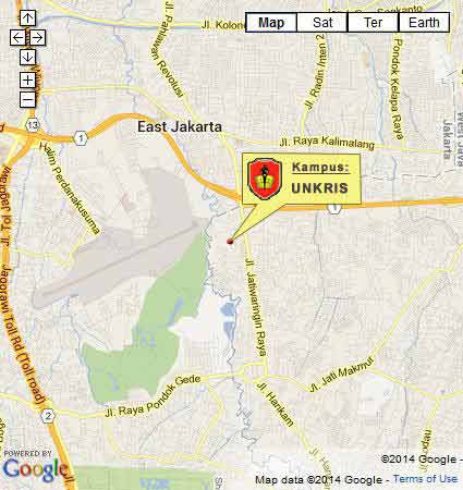 Campus Location Map Master of Law Krisnadwipayana University Jakarta Nomor